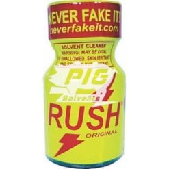 Classic Rush 10ml reg bottle with pig solvent logo