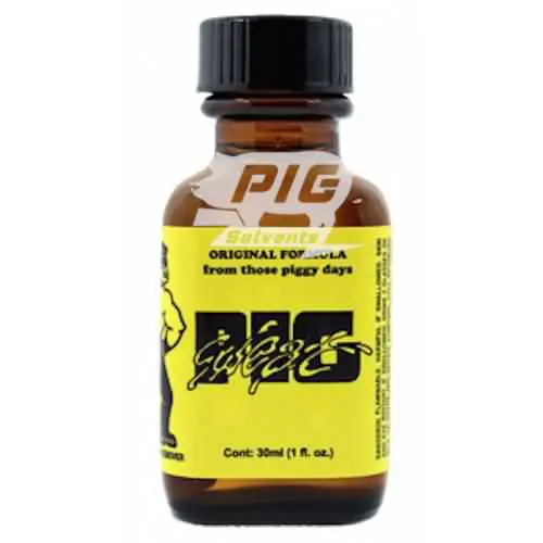 Pig Sweat large 30ml with pig solvent logo