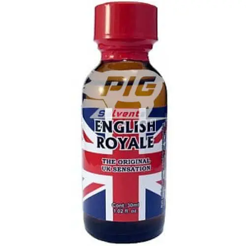 english royal 30ml Large with pig solvent logo