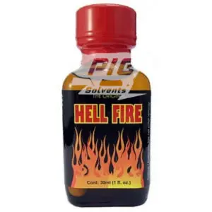 hellfire Poppers 30ml with pig solvent logo